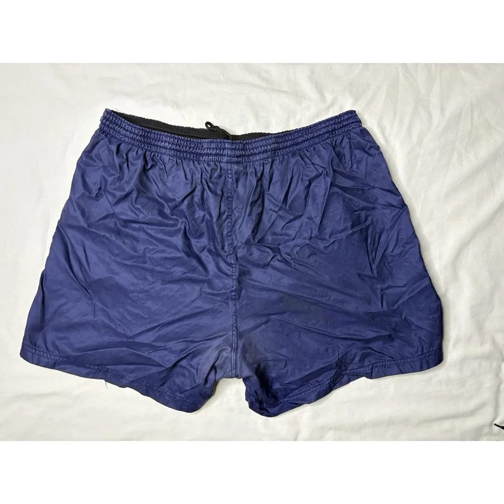 Nike Athletic Shorts Men's Size XL Blue with White Stripes Gym Training